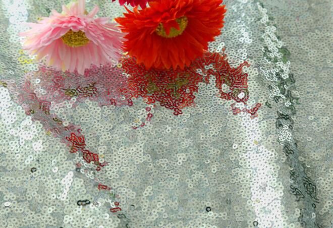 Sequin TableCloth Round Glitter Sequin Table Cloth for Wedding Banquet