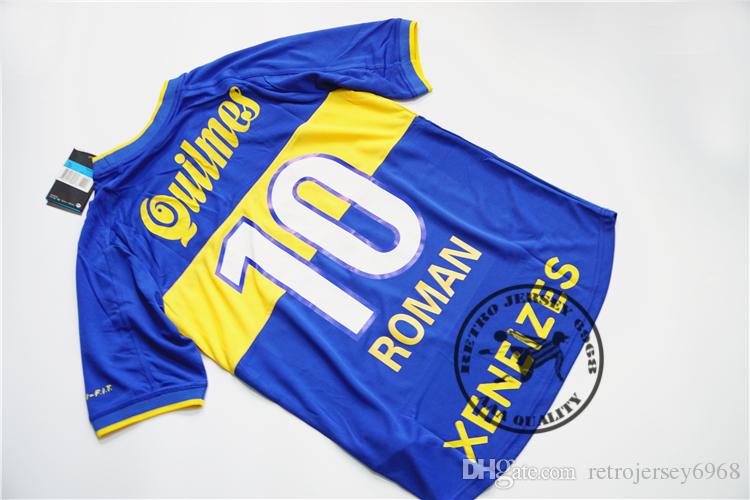 Free shipping 2000 Boca Juniors retro roman jersey old jersey retro soccer shirts calssical jersey, Black;yellow
Free shipping 2000 Boca Juniors retro roman jersey old jersey retro soccer shirts calssical jersey, Black;yellow