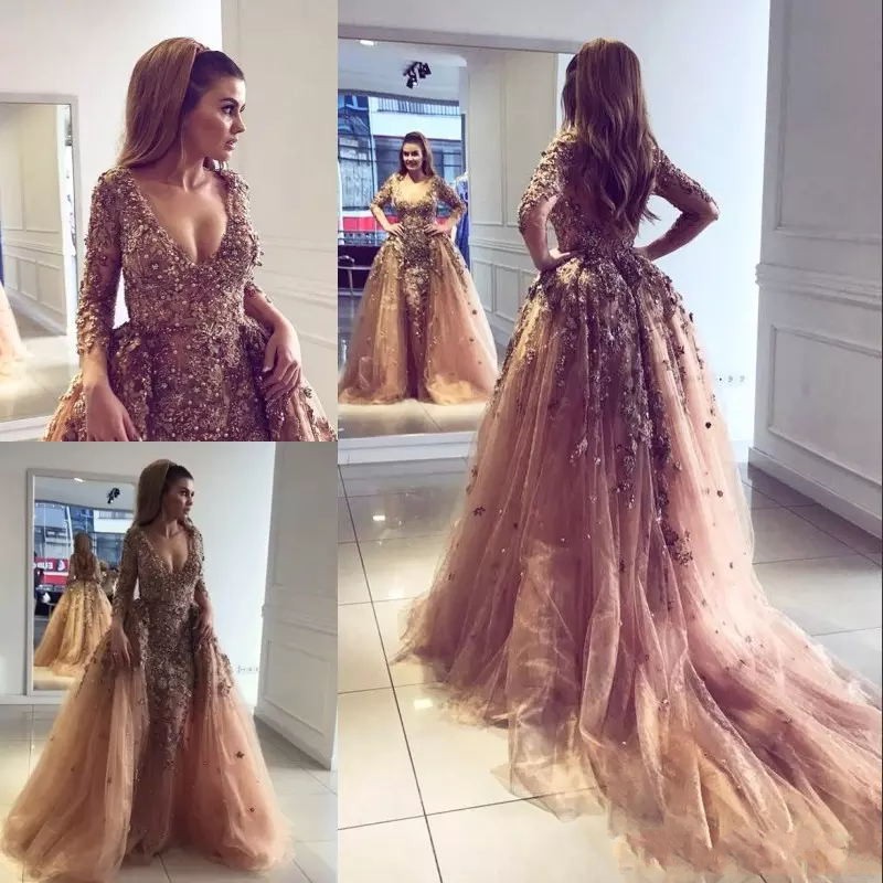 Luxury Pearls Mermaid Prom Dress With Overskirt V-Neck Sequin Beads Long Sleeve Celebrity Dress Fashion Sexy Dubai Celebrity Evening Dress, Purple
Luxury Pearls Mermaid Prom Dress With Overskirt V-Neck Sequin Beads Long Sleeve Celebrity Dress Fashion Sexy Dubai Celebrity Evening Dress, Purple