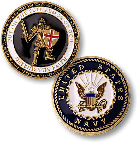 Sampling Orders,U.S. Navy / Armor of God - USN Challenge Coin 
Sampling Orders,U.S. Navy / Armor of God - USN Challenge Coin