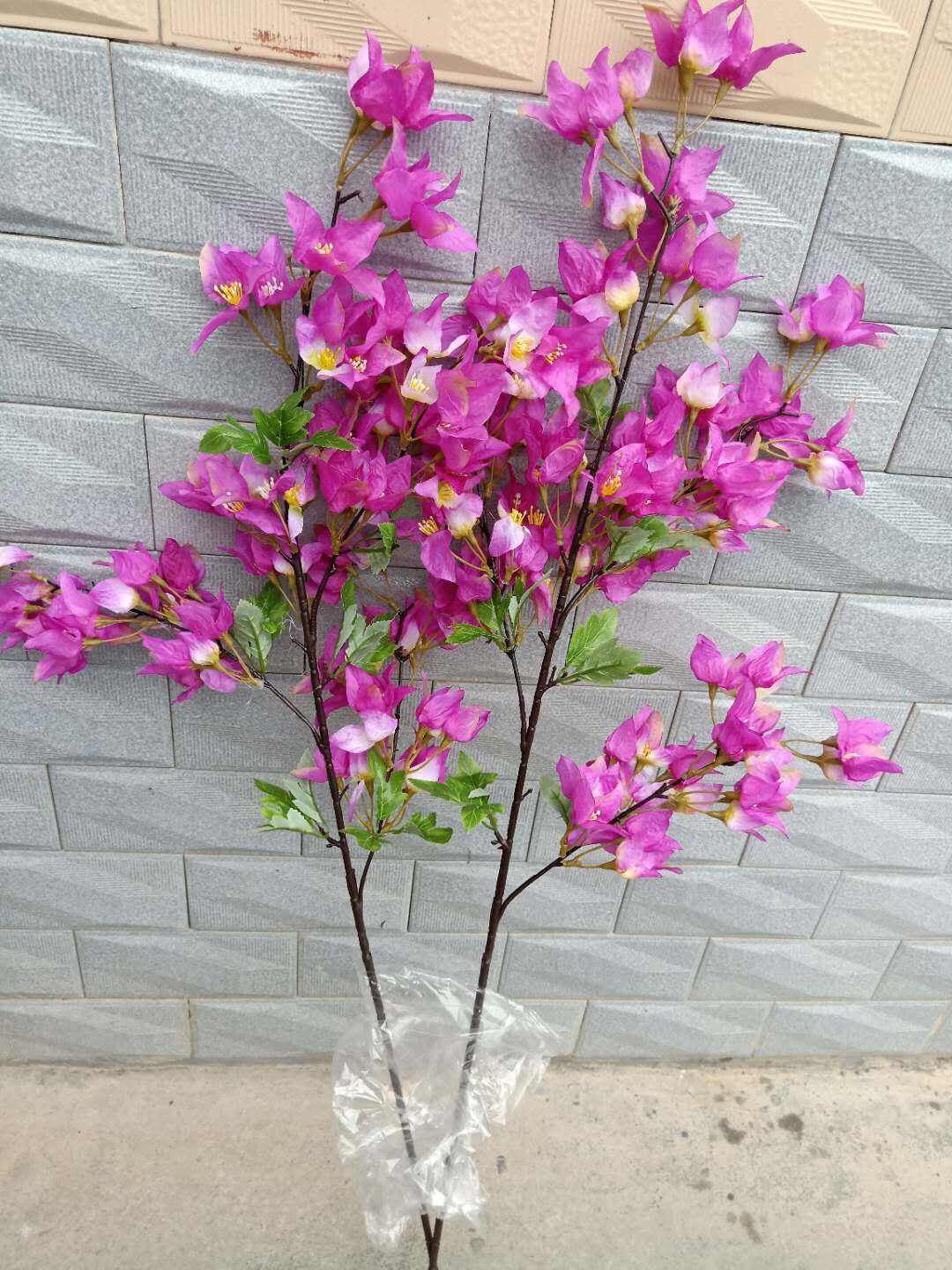 Artificial flowers Cherry blossom bougainvillea speetabilis optional wedding decoration sakura 46Inch 120 cm long free shipping SF011