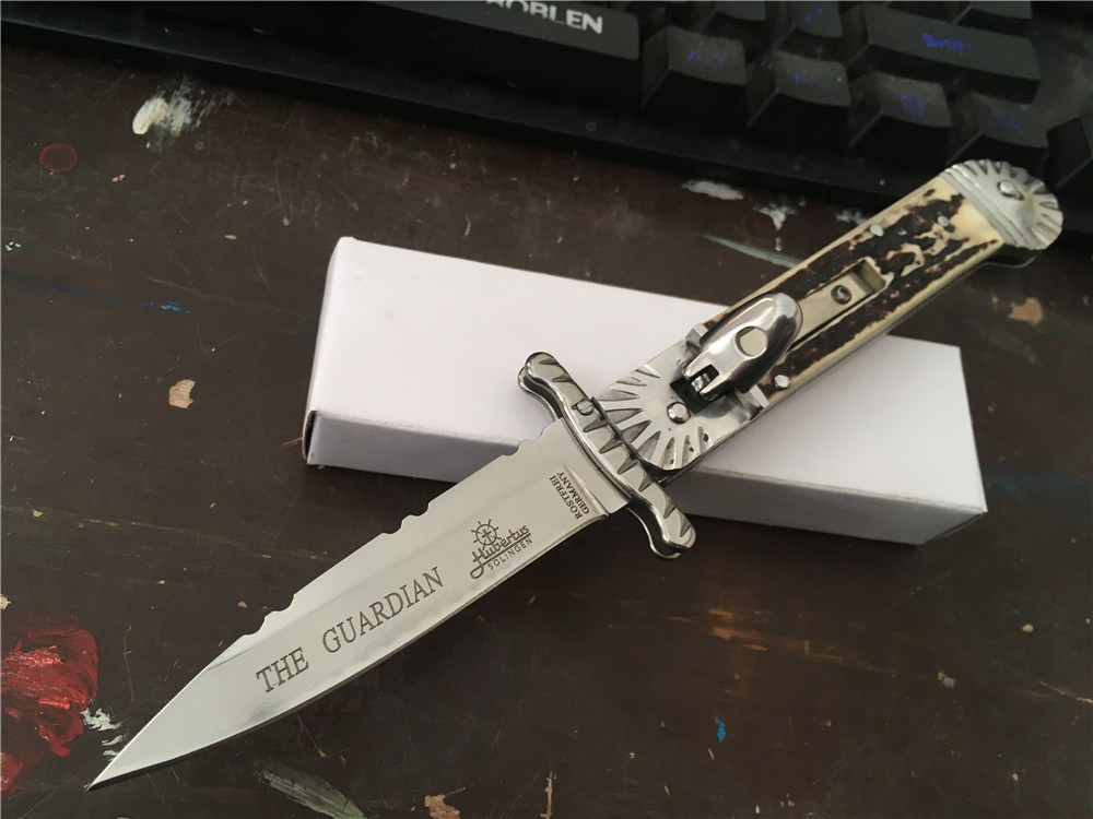Imitation-Antler ACK Hubertus Solingen Guardian Camping Handle 8.5inch The Folding Single Action Knife TOP! Patron Pocket Pqjjb
Imitation-Antler ACK Hubertus Solingen Guardian Camping Handle 8.5inch The Folding Single Action Knife TOP! Patron Pocket Pqjjb