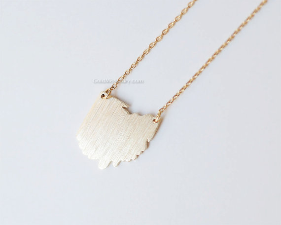 NPC- Cute Outline Ohio pendant chain OH State Map Necklaces America USA for Hometown Souvenir Lucky woman mother men's family gifts jewelry
NPC- Cute Outline Ohio pendant chain OH State Map Necklaces America USA for Hometown Souvenir Lucky woman mother men's family gifts jewelry