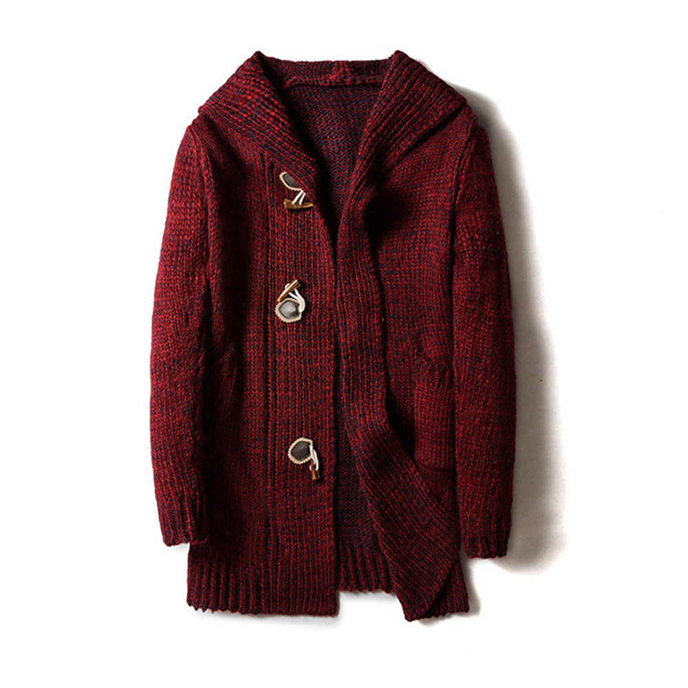 New Casual Jacket Sweater Coat Hip Hop 5XL Top Fashion Warmer Winter Clothing Jackets Autumn Cool Button Coats Streetwear