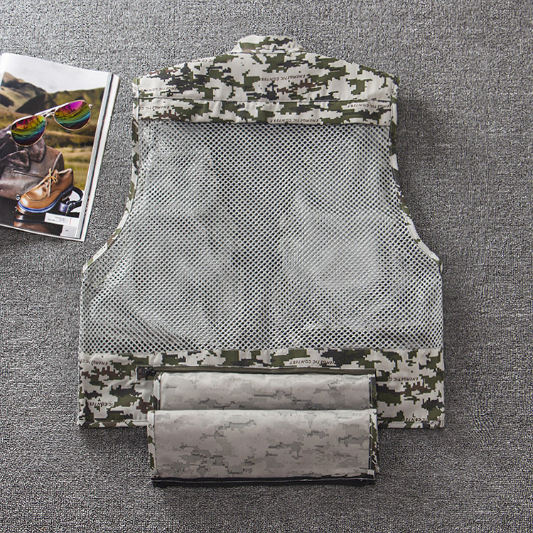 Grandwish Mens Large Size M-3XL Casual Vest Male Multi-Pocket Fashion Waistcoats Men Sleeveless High Quality Vests Jackets,DA749