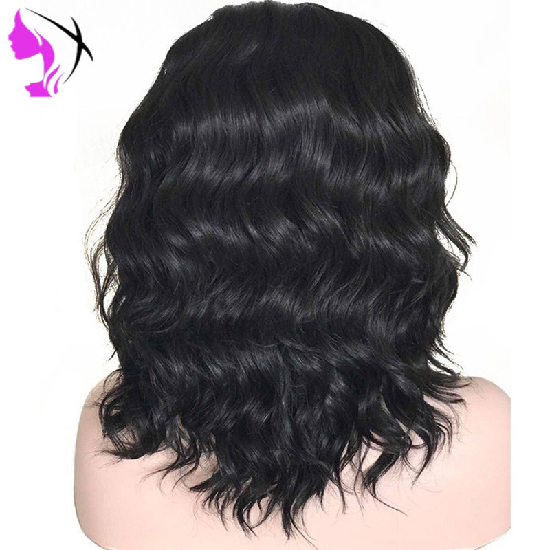 Side part deep wave Short Bob Straight Synthetic Lace Front Wig Glueless High Temperature Heat Resistant Fiber Hair Women Wigs