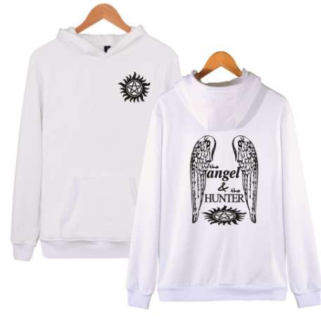 Aikooki Supernatural Angel And Hunter Hoodies Men Women Hoodie and Sweatshirt Men hoody Brand Fashion Clothing Supernatural