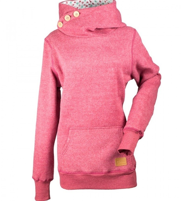 Women's Hoodies Sweatshirts 2022 European autumn winter new solid color pullover casual high collar long sleeve pocket button sweater