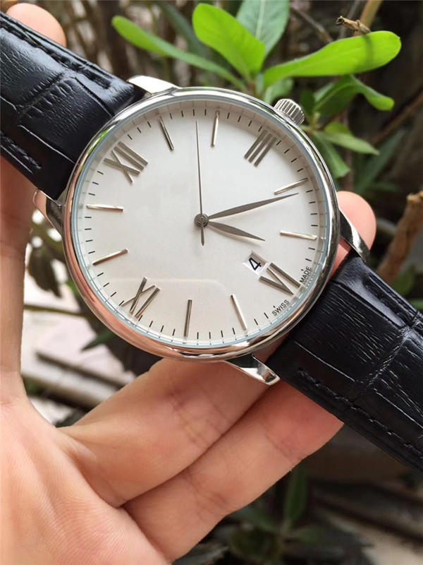 new fashion Top quality luxury watch for men quartz watches stainless steel wristwatch Leather strap vc01