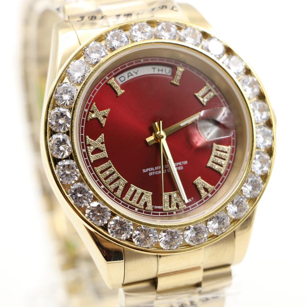 fashion Diamonds watches A2813 mens President Day-Date watch men automatic sapphire original Mechanical WristWatches
fashion Diamonds watches A2813 mens President Day-Date watch men automatic sapphire original Mechanical WristWatches