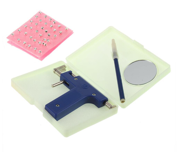 Selling 1set Professional Steel Ear Nose Navel Body Piercing Gun With 72pcs Studs Tool Kit Set Worldwide1