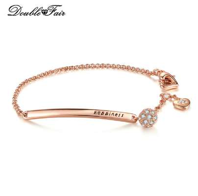 Double Fair OL Style Cubic Zirconia Ball Fashion Charm Bracelets & Bangles Rose Gold Color Crystal Jewelry Gift For Women DFH196
Double Fair OL Style Cubic Zirconia Ball Fashion Charm Bracelets & Bangles Rose Gold Color Crystal Jewelry Gift For Women DFH196