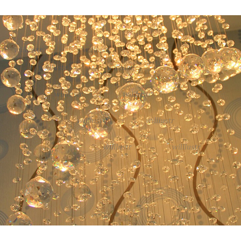 chandeliers crystal pendant lamp spiral crystal pendant light K9 crystal chandelier LED lamp suspension lighting hotel lobby lounge con04 ing