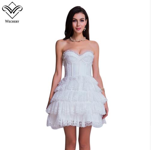 Wechery Women Corset Dresses Steampunk Vintage Corset Lace up Sexy Off Shoulder Korset Corsage Gothic Corcepet Wedding Party top, Dark blue
Wechery Women Corset Dresses Steampunk Vintage Corset Lace up Sexy Off Shoulder Korset Corsage Gothic Corcepet Wedding Party top, Dark blue
