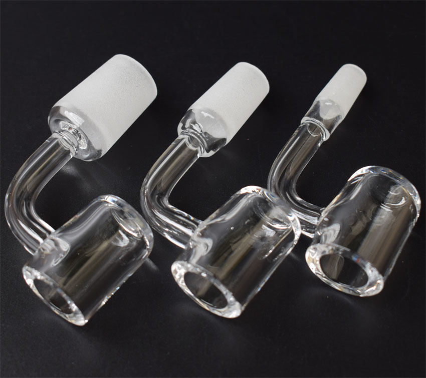 4mm Thick Flat Top XL Quartz Banger Nail With Female Male 10mm 14mm 18mm 45/90 degree Domeless Quartz Nail Oil Rig Bongs