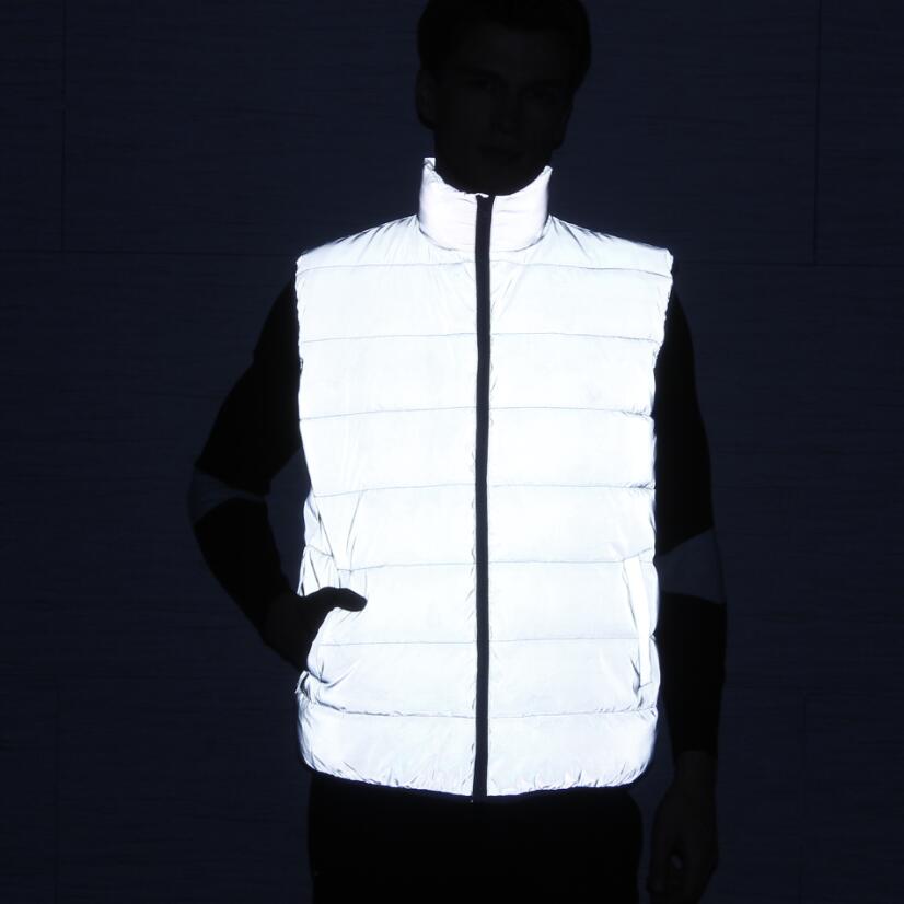 2018 Autumn winter men fashion reflective warm vest hip hop sleeveless jacket women outdoor running night reflect light bodywarmer, Gray
2018 Autumn winter men fashion reflective warm vest hip hop sleeveless jacket women outdoor running night reflect light bodywarmer, Gray