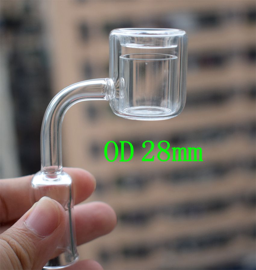 XXL 28mm Outer Diameter(17mm inside) Quartz Thermal Double Tube Banger Nail 10/14/18mm For Glass Water Pipes Oil Rigs Glass Bongs
XXL 28mm Outer Diameter(17mm inside) Quartz Thermal Double Tube Banger Nail 10/14/18mm For Glass Water Pipes Oil Rigs Glass Bongs