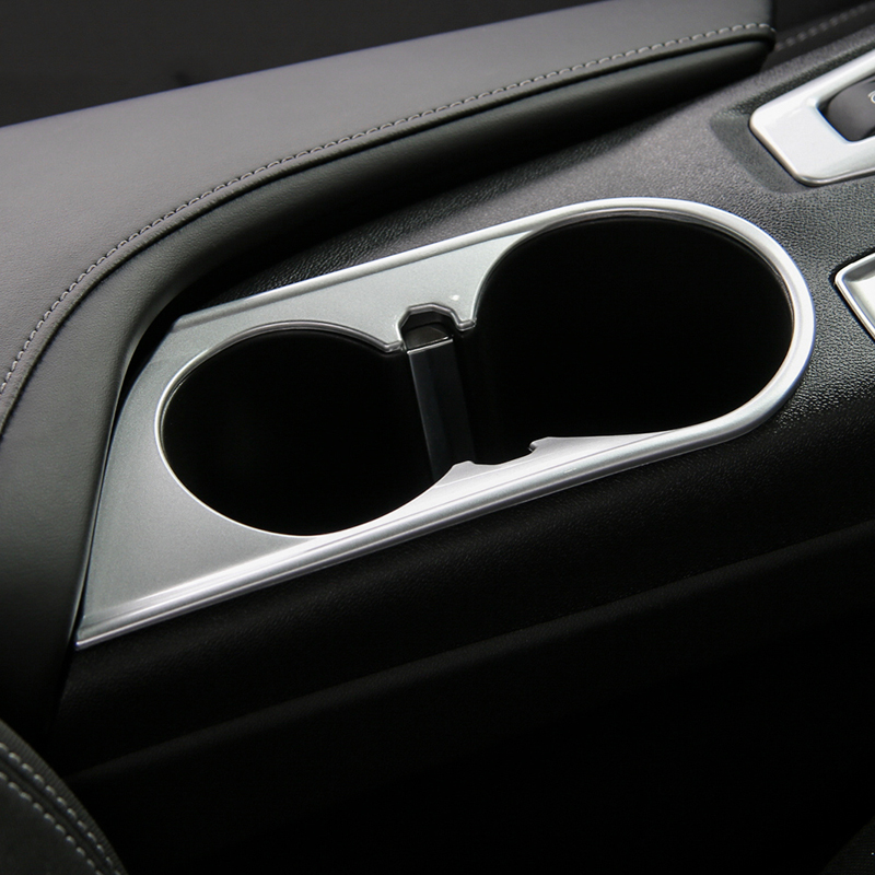 ABS Front Cup Holder Cover Decoration Accessories For Chevrolet Camaro Up Car Styling Interior Accessories