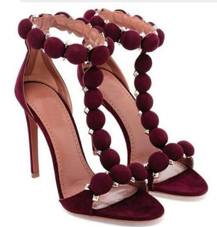 2018 Pink Faux Suede High Heels Sandals Kim Kardashian Style T-Strap Women Pumps Studded Rivets Thin Heels Women Shoes, Black
2018 Pink Faux Suede High Heels Sandals Kim Kardashian Style T-Strap Women Pumps Studded Rivets Thin Heels Women Shoes, Black