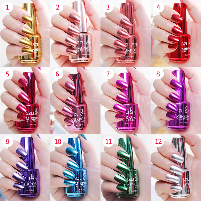 Mirror Nail Polish Metallic Stainless Steel Nail Polish For The Fashion Decoration As The Gift 12 Colors Optional, As photo
Mirror Nail Polish Metallic Stainless Steel Nail Polish For The Fashion Decoration As The Gift 12 Colors Optional, As photo