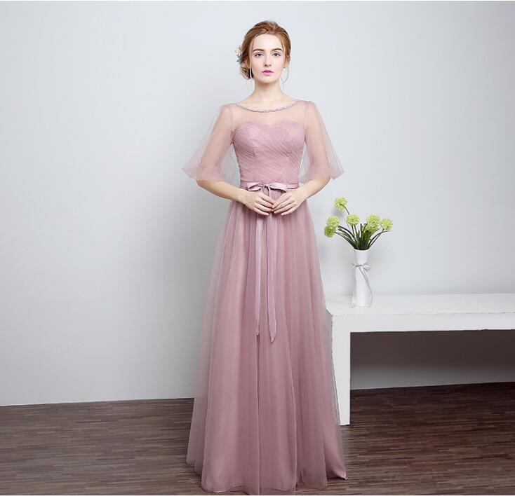 Real Photo 2 Color Sexy A line Prom Dresses 2017 Long Style Bridesmaid Dresses Womem Sleeve Lace Belt Vestidos De Novia, Same as image
Real Photo 2 Color Sexy A line Prom Dresses 2017 Long Style Bridesmaid Dresses Womem Sleeve Lace Belt Vestidos De Novia, Same as image