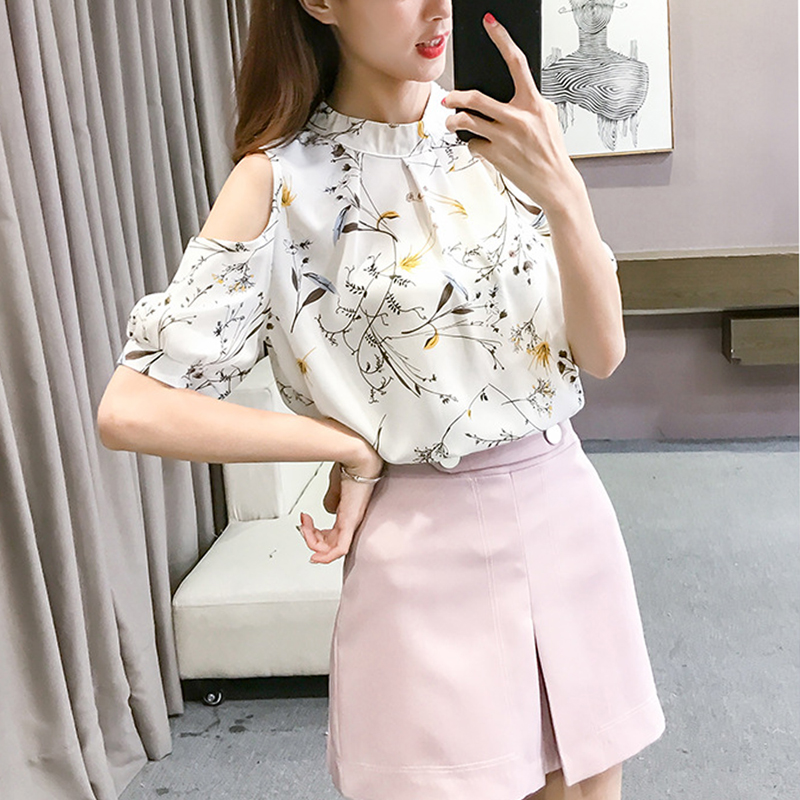 Chiffon Print Blusas Floral Shirt For Womens Elegant Open Shoulder Blouses Women White Plus Size Female Tops, Yellow
Chiffon Print Blusas Floral Shirt For Womens Elegant Open Shoulder Blouses Women White Plus Size Female Tops, Yellow