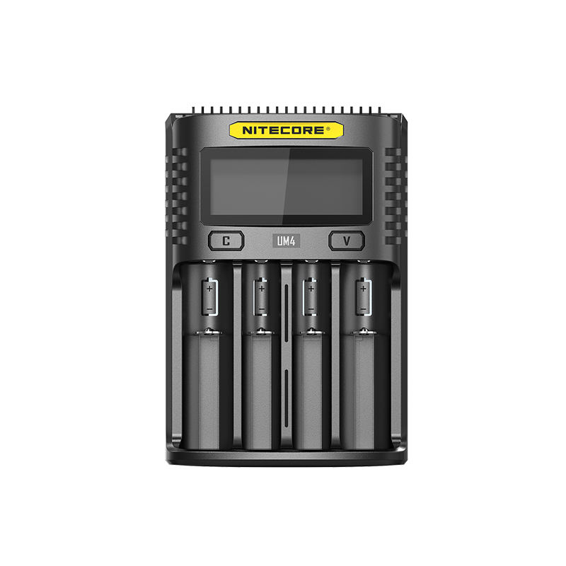 Nitecore UM4 Charger Intelligent USB Four-Slot LCD Display Charger For 18650 20700 21700 26650 IMR Li-ion Battery
Nitecore UM4 Charger Intelligent USB Four-Slot LCD Display Charger For 18650 20700 21700 26650 IMR Li-ion Battery