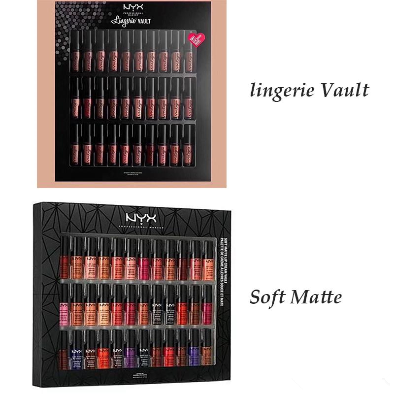 TOP NYX 36pcs Set Lipstick Soft Matte Lip Cream Vault Charming Long-lasting Daily Party Brand Glossy Makeup Lipstick nyx Cosmetics FREE DHL
TOP NYX 36pcs Set Lipstick Soft Matte Lip Cream Vault Charming Long-lasting Daily Party Brand Glossy Makeup Lipstick nyx Cosmetics FREE DHL