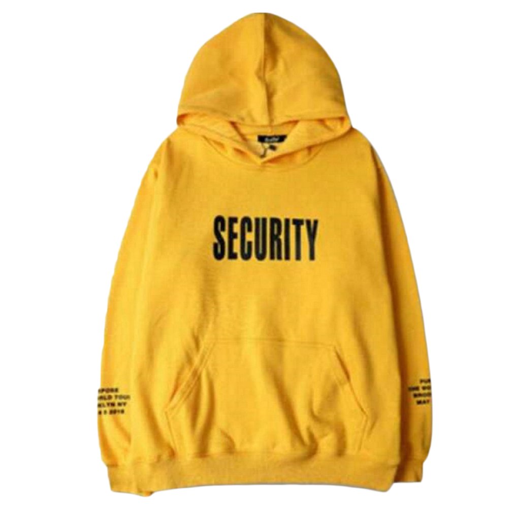 Autumn Men Thick Hoodie Sweatshirt Streetwear Hip Male Casual Tracksuit Long Sleeve Yellow Hooded Pullovers 2018