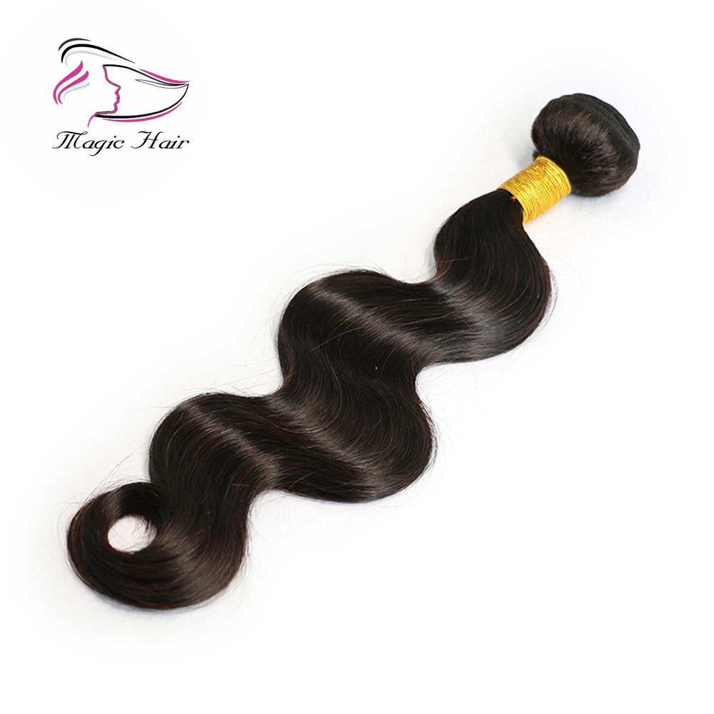 Evermagic Wholesale Top Grade 100% Unprocessed Brazilian Body Wave Hair Extension 1B#color Human Hair bundle for Woman