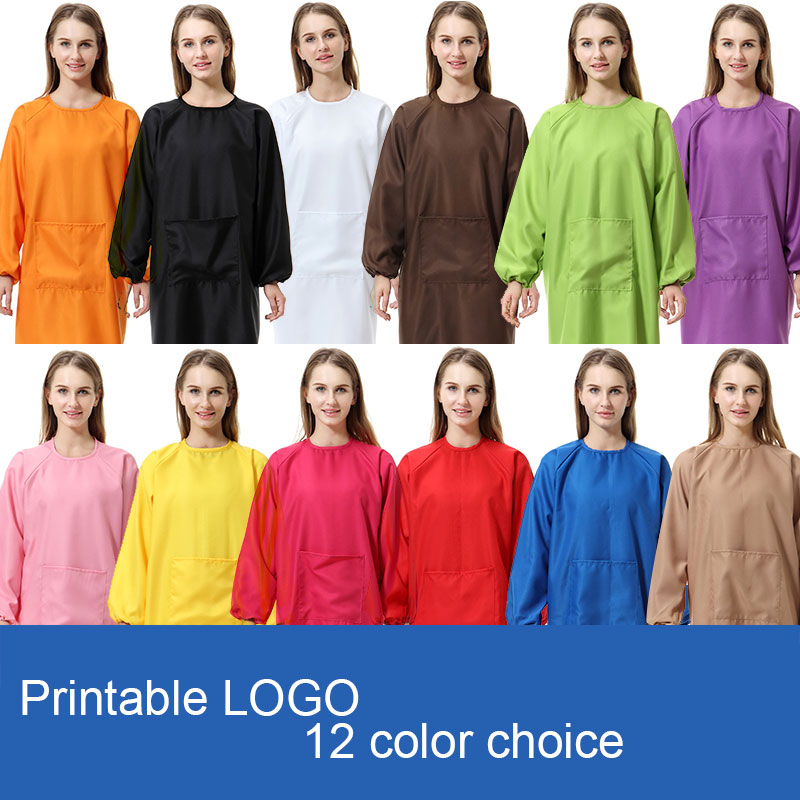 12 Colors Unisex polyester adult Kitchen Waists adult Aprons Long sleeve for Painting Cooking Baking Printable LOGO DHL
12 Colors Unisex polyester adult Kitchen Waists adult Aprons Long sleeve for Painting Cooking Baking Printable LOGO DHL