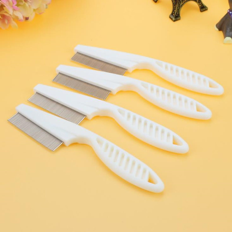 Lice Comb Nit Free Kids Hair Rid Headlice Superdensity Stainless Steel Metal Teeth Remove Nits Brush F1101