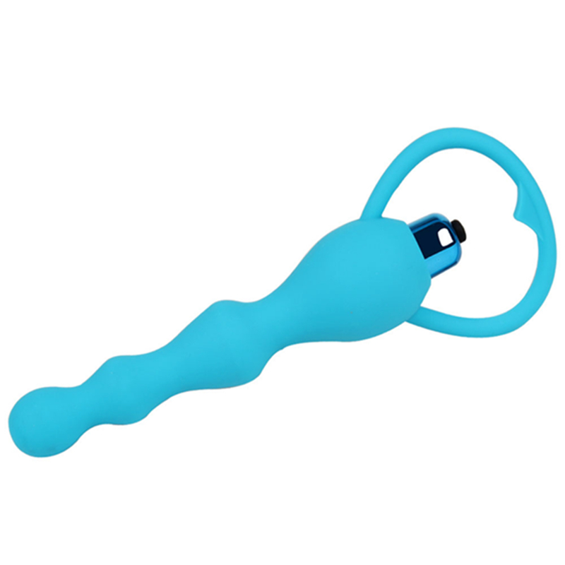 10 Speed Bead Butt Plug Vibration Massager Silicone Battery Powered For Male Female Sex toys J2244