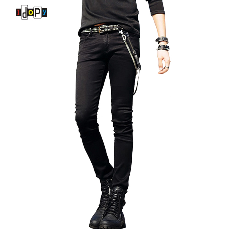 Hot Selling Mens Korean Designer Black Slim Fit Jeans Punk Cool Super Skinny Pants With Chain For Male S913
Hot Selling Mens Korean Designer Black Slim Fit Jeans Punk Cool Super Skinny Pants With Chain For Male S913