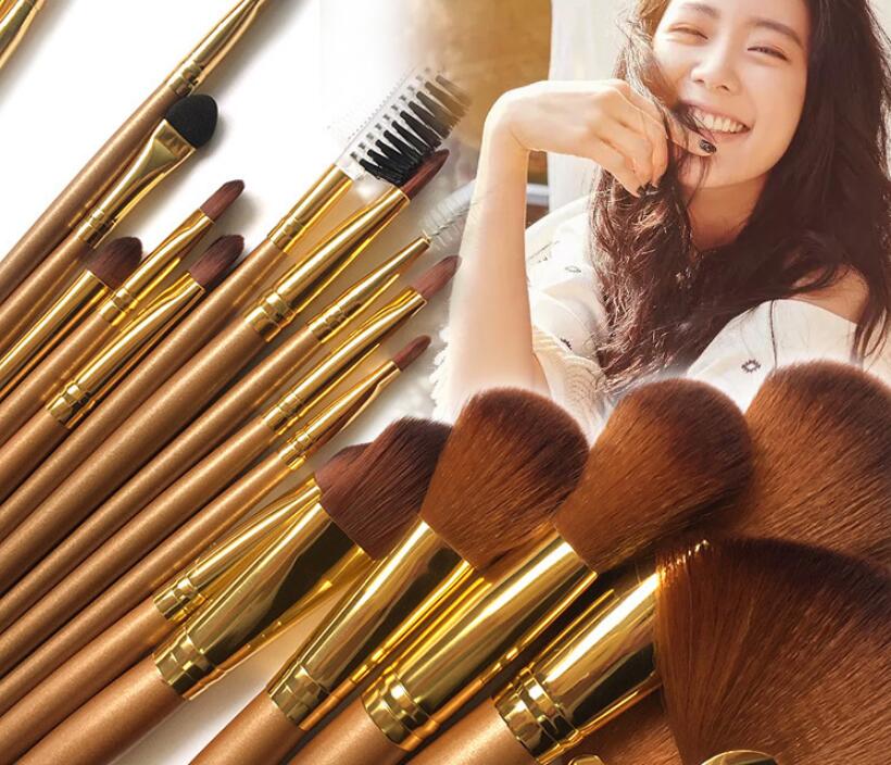 21 Pcs/Set Luxury Gold Makeup Brushes Natural Hair Makeup Brush Set Professional Cosmetic Make Up Tools Kits Beauty Cosmetic Brush
21 Pcs/Set Luxury Gold Makeup Brushes Natural Hair Makeup Brush Set Professional Cosmetic Make Up Tools Kits Beauty Cosmetic Brush