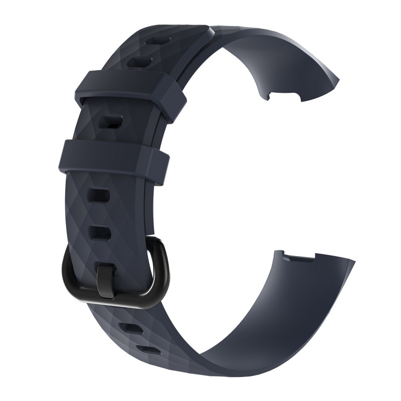 Silicone for Fitbit Charge 3 Smart Bracelet Replacement Band Women Men Sport Watch Strap With Metal Buckle free shipping