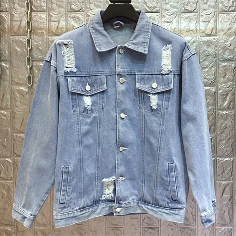 new fashion giv rottweiler dog print denim jacket tee for men outwear clothing Plus size 4XL 3XL 2XL