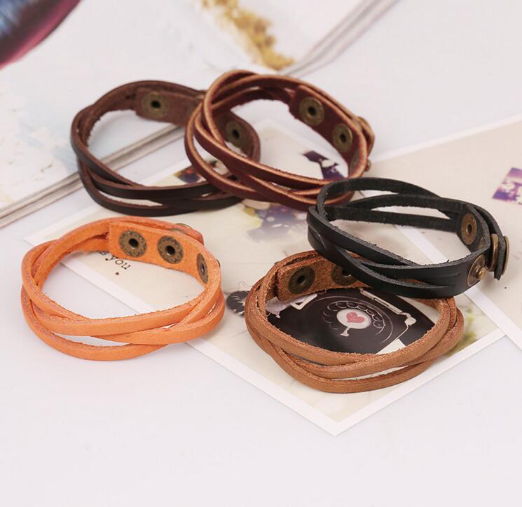 Fashion leather Wrap Multilayer bracelets button snap wristband bangle cuff for women men Infinity bracelet, Golden;silver
Fashion leather Wrap Multilayer bracelets button snap wristband bangle cuff for women men Infinity bracelet, Golden;silver