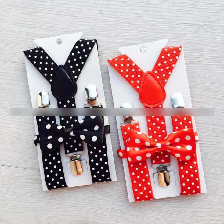Children Dots Suspenders Sets Fashion Polka Dot Bow Tie Elastic Baby Boys Shoulder Belt Gentleman Style Performance Suspenders C3244, Mix colors
Children Dots Suspenders Sets Fashion Polka Dot Bow Tie Elastic Baby Boys Shoulder Belt Gentleman Style Performance Suspenders C3244, Mix colors