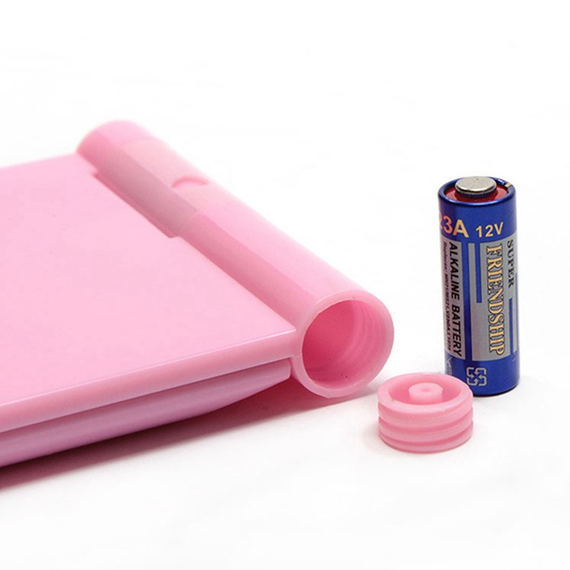 Led Makeup With 8 LED Lamps Cosmetic Folding Portable Compact Pocket Hand Mirror Make Up Under Lights