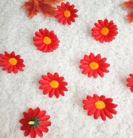 Lovely small real touch daisy silk flowers chrysanthemum sunflowers artificial flowers silk head flowers for patry decoration