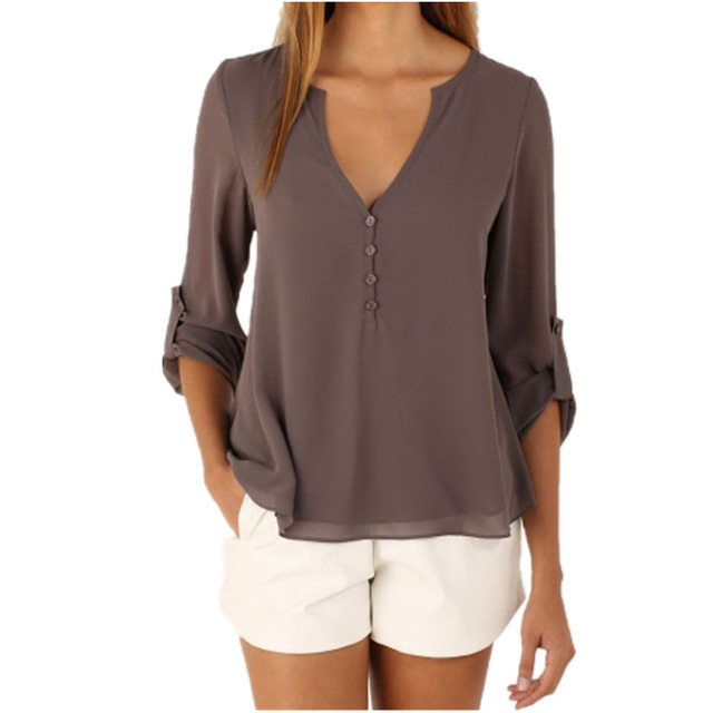 2018 11color 5xl Big Yard Tops Women V-neck Chiffon Blouses 3/4 Sleeve Female Shirt Fashion Large Size Plus Size Feminina Camisas Blusas C14, 9#
2018 11color 5xl Big Yard Tops Women V-neck Chiffon Blouses 3/4 Sleeve Female Shirt Fashion Large Size Plus Size Feminina Camisas Blusas C14, 9#