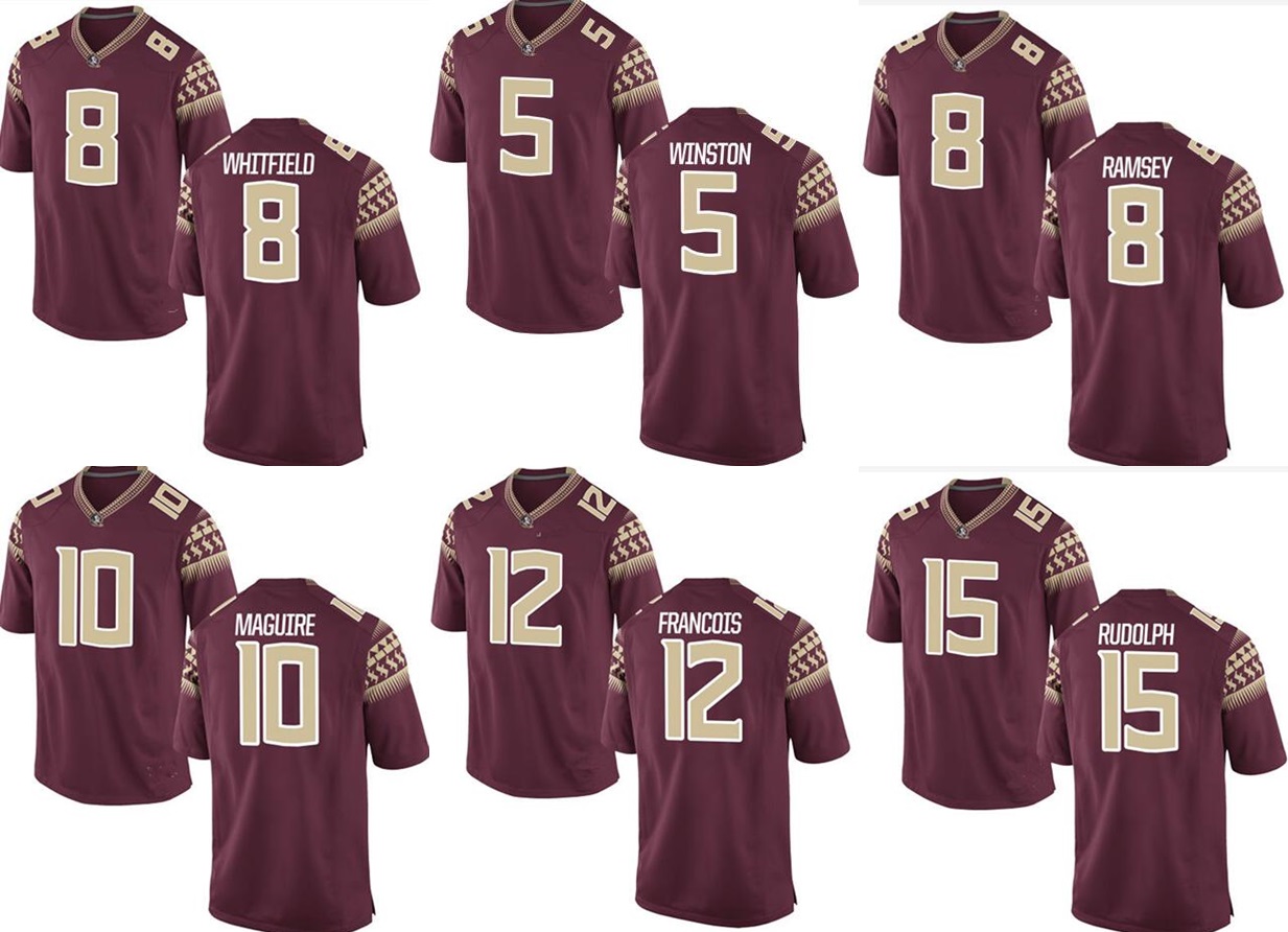Factory Outlet- FSU Travis Rudolph 15 College Football Jerseys Deondre Francois 12 Sean Maguire 10 Best Quality Embroidery Logo Size S--3XL, White
Factory Outlet- FSU Travis Rudolph 15 College Football Jerseys Deondre Francois 12 Sean Maguire 10 Best Quality Embroidery Logo Size S--3XL, White