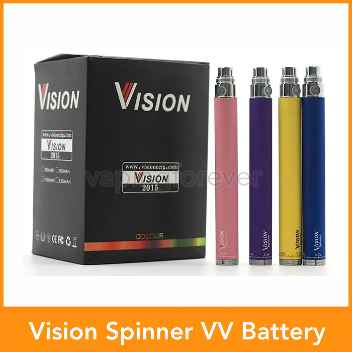 Vision Spinner Battery Vape Pen Electronic Cigarette VV Batteries 650mAh 900mAh 1100mAh 1300mah eGo Thread Battery Variable Voltage 3.3-4.8V
Vision Spinner Battery Vape Pen Electronic Cigarette VV Batteries 650mAh 900mAh 1100mAh 1300mah eGo Thread Battery Variable Voltage 3.3-4.8V