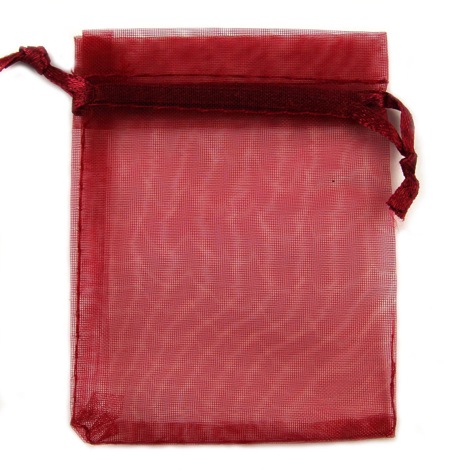 Hot Sales ! 100pcs dark RED Drawstring Organza Gift Bags 7x9cm 9x12cm 10x15cm Wedding Party Christmas Favor jewelry Bags