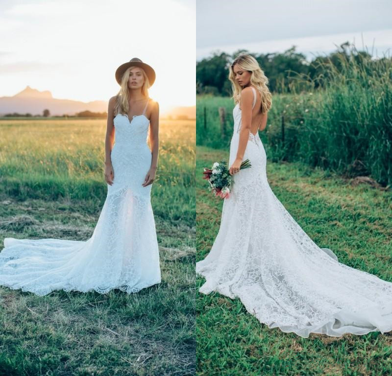 Simple Long Lace Country Wedding Dresses 2019 New Open Back Sweetheart Boho Wedding Gowns for Bride, Light yellow
Simple Long Lace Country Wedding Dresses 2019 New Open Back Sweetheart Boho Wedding Gowns for Bride, Light yellow