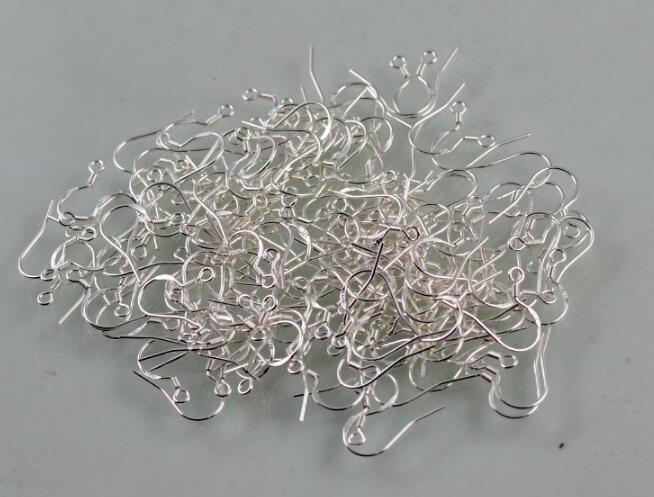 Mark 925 Silver Earring Hooks Earring Ear Hook DIY Jewellery Findings DIY Earrings accessories 1000pcs=500 pairs Size 18mm