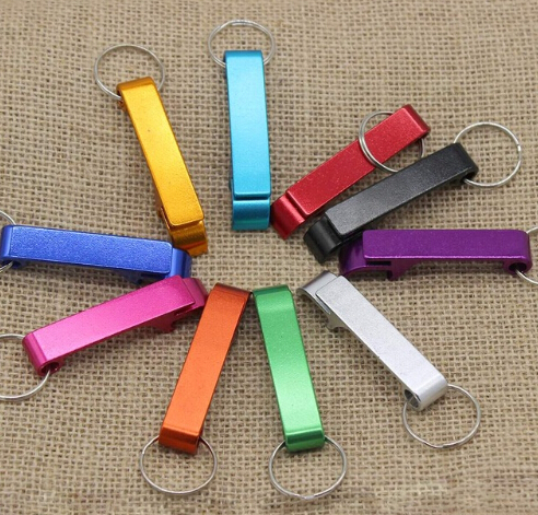 Personalized Engraved Bottle Opener Key Chain Wedding Favors Brewery Hotel Restaurant 8 Colors Customized 50 pcs