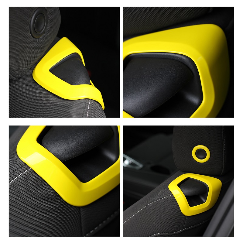 Seat Backrest Manual Seat Adjustment Handle Cover Trim Car interior Decoration for Chevrolet Camaro 2017+ ABS 6 colors