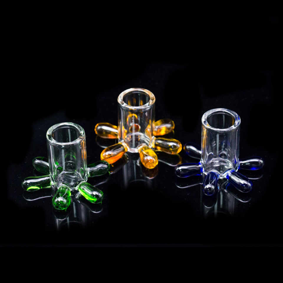 Colorful Hookahs Glass stands Fit carb cap bubble 14mm 18mm Male Female quartz banger For water pipe 1277